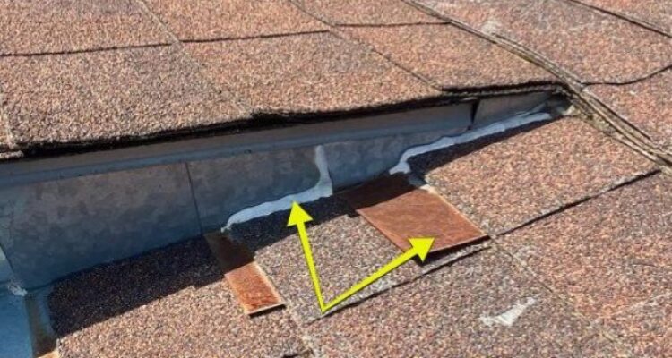 Photo by rhodenroofing.com - Causes of Step Flashing Rust Behind Stucco Walls and How to Replace It