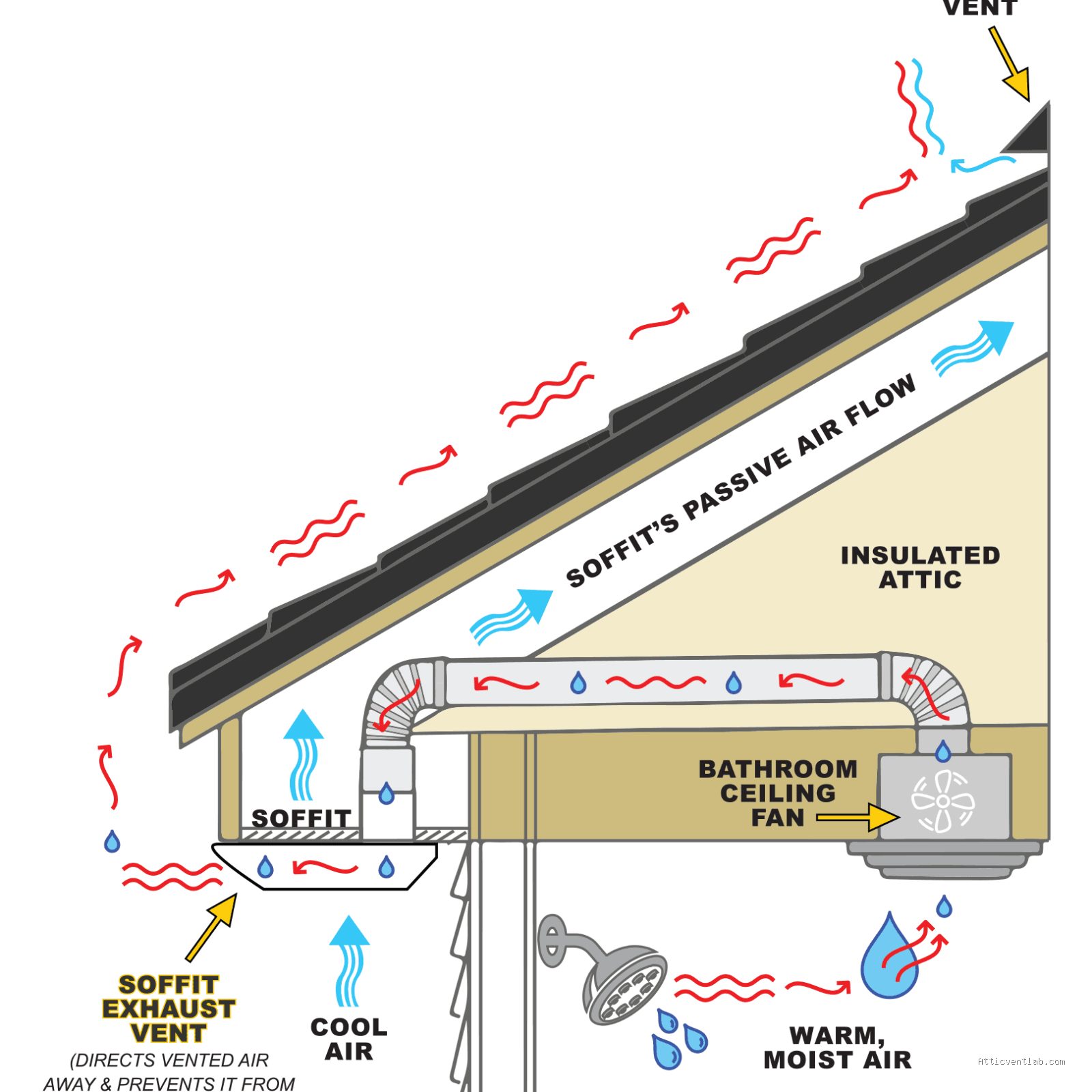 Photo by qaqooking.wiki - How to Calculate Proper Attic Intake Airflow Through Continuous Soffit Vents